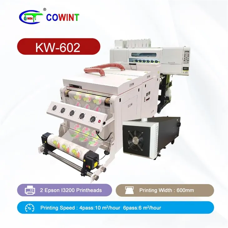 kW -602 2 Epson Printheads DTF چاپگر
