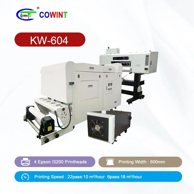 kW 604 4 Epson Printheads DTF چاپگر