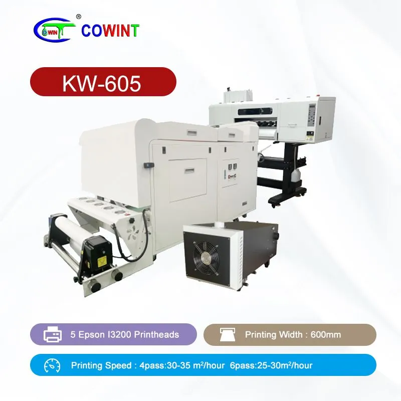 kW -605 5 Epson Printheads DTF چاپگر